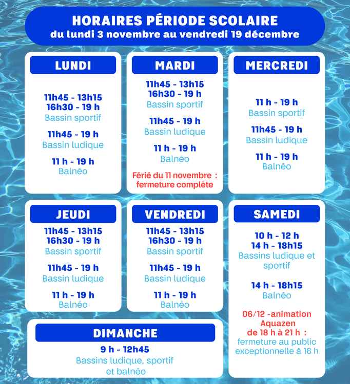 1 - horaires scolaire
