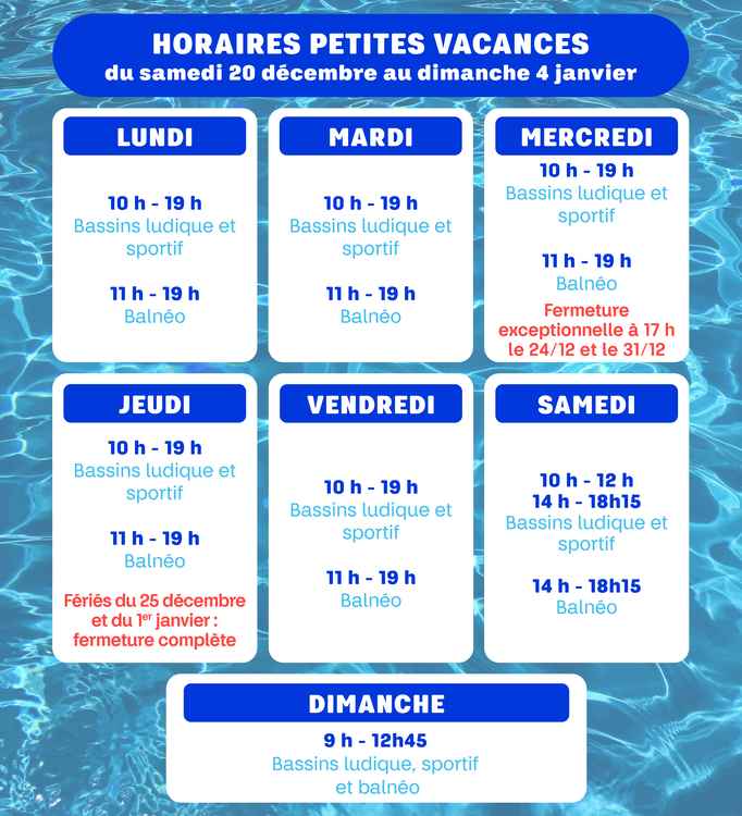 2 - horaires petites vacances_Noel