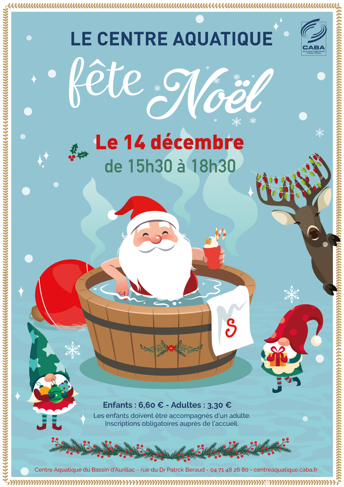 affiche animation de noël 2024